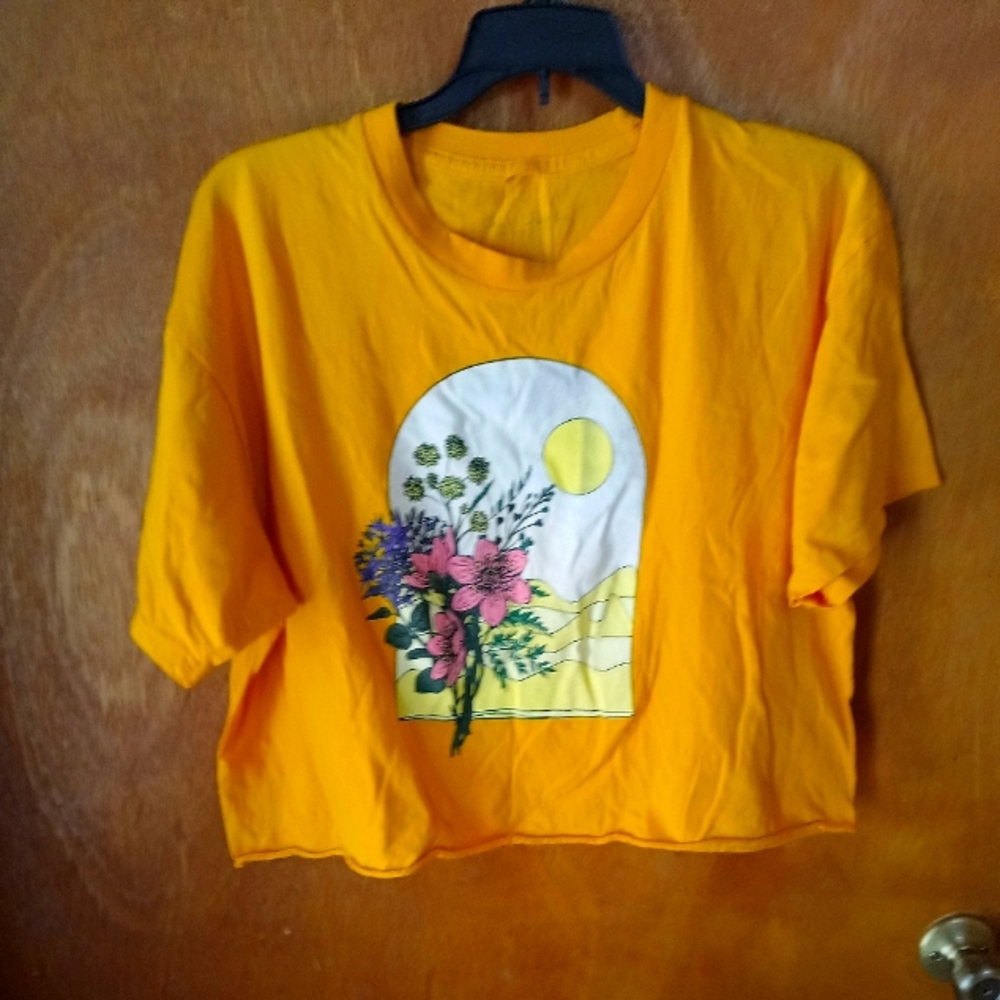 Chic and cheerful  crop top